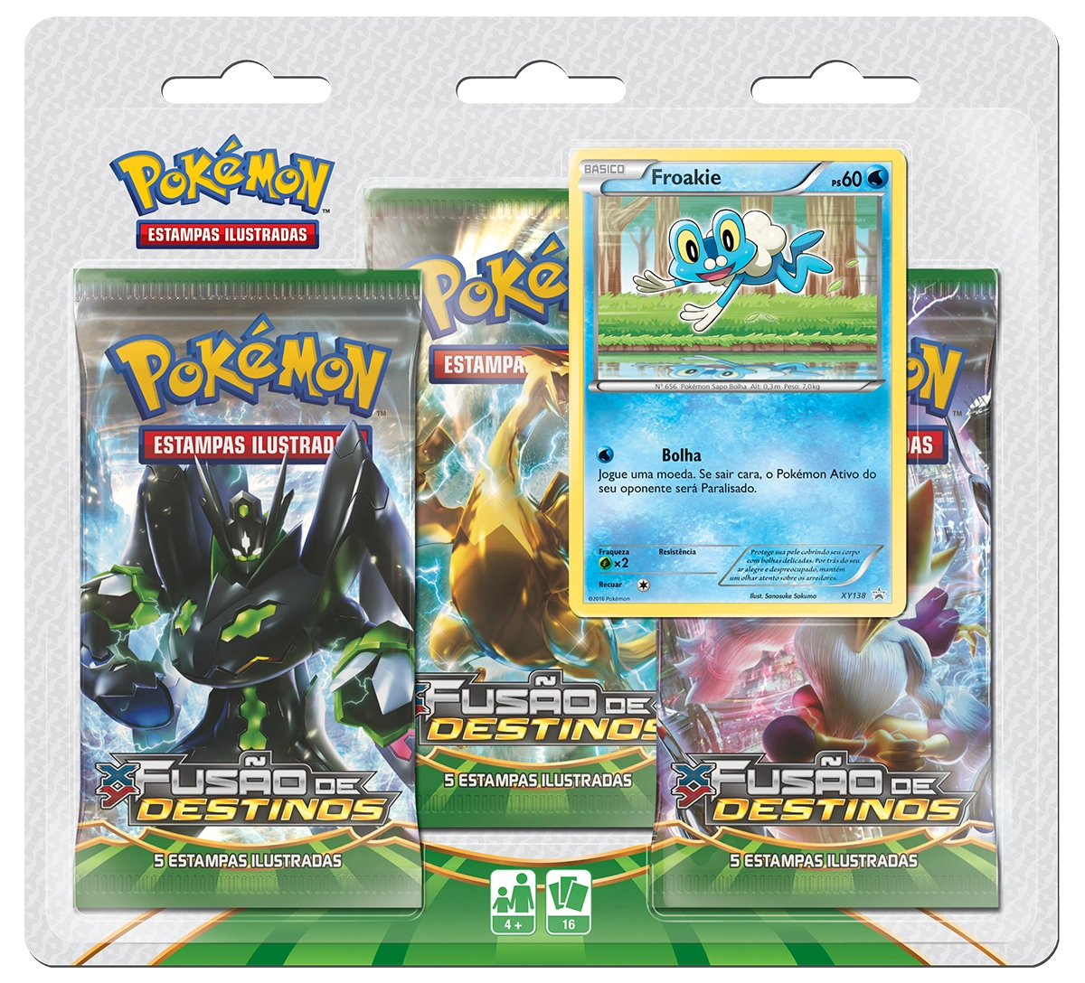 Blister Pokemon Triplo Xy 10 Fusao Destinos