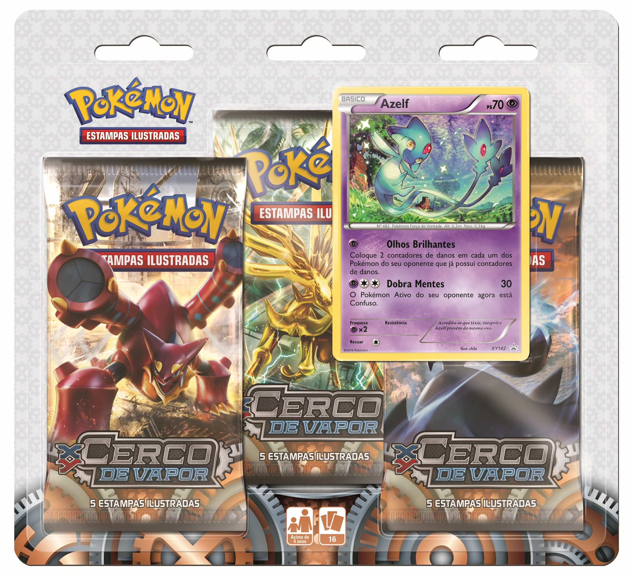 Blister Pokemon Triplo Xy 11 Cerco Vapor