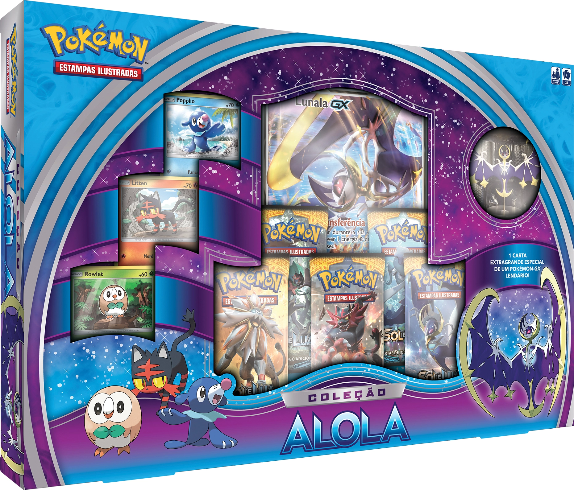 Box Pokemon Alola Sol E Lua