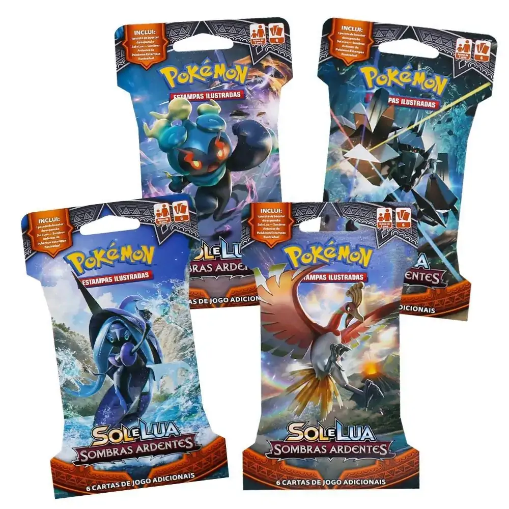 Blister Pokemon Sol E Lua 3 Sombras Ardentes