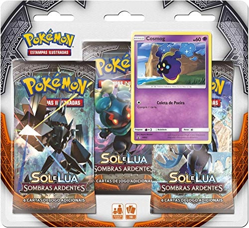 Blister Pokemon Triplo Sol E Lua 3 Sombras Ardentes