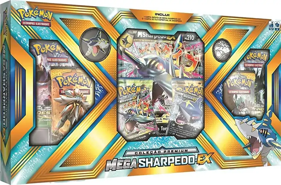 Box Pokemon Mega Camerupt/sharpedo Ex