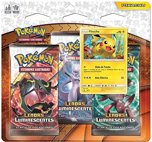 Blister Pokemon Triplo Sol E Lua 3.5 Lendas Lumines 1