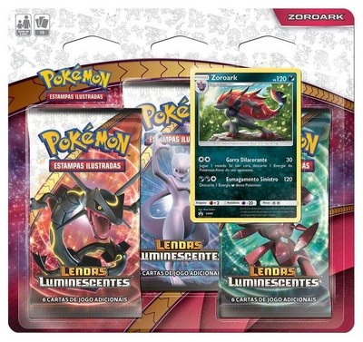 Blister Pokemon Triplo Sol E Lua Lendas Luminescente