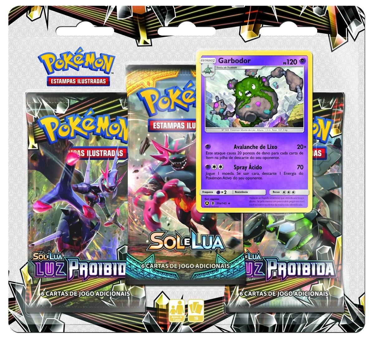 Blister Pokemon Triplo 6 Luz Proibida