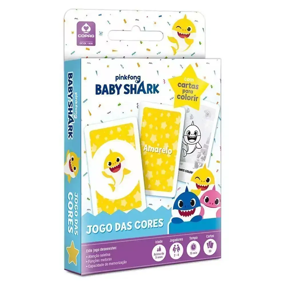 Jogo Baby Shark - Jogo das Cores - Copag