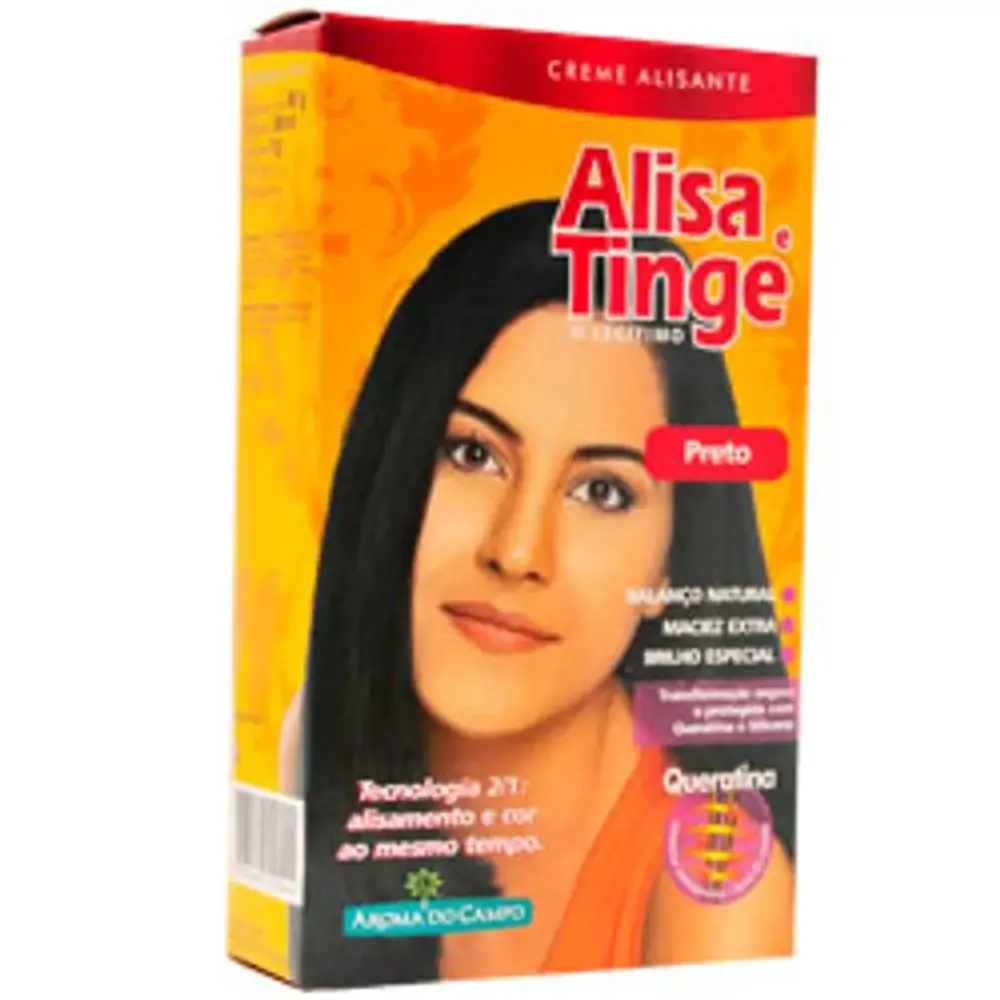 Creme Alis Alisa Tinge Preto 1x | Kit Alisa Tinge Preto