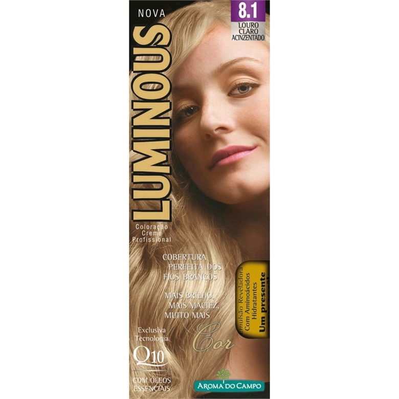 Tintura Permanente Luminous 8.1 Louro Claro Acinzentado Unit