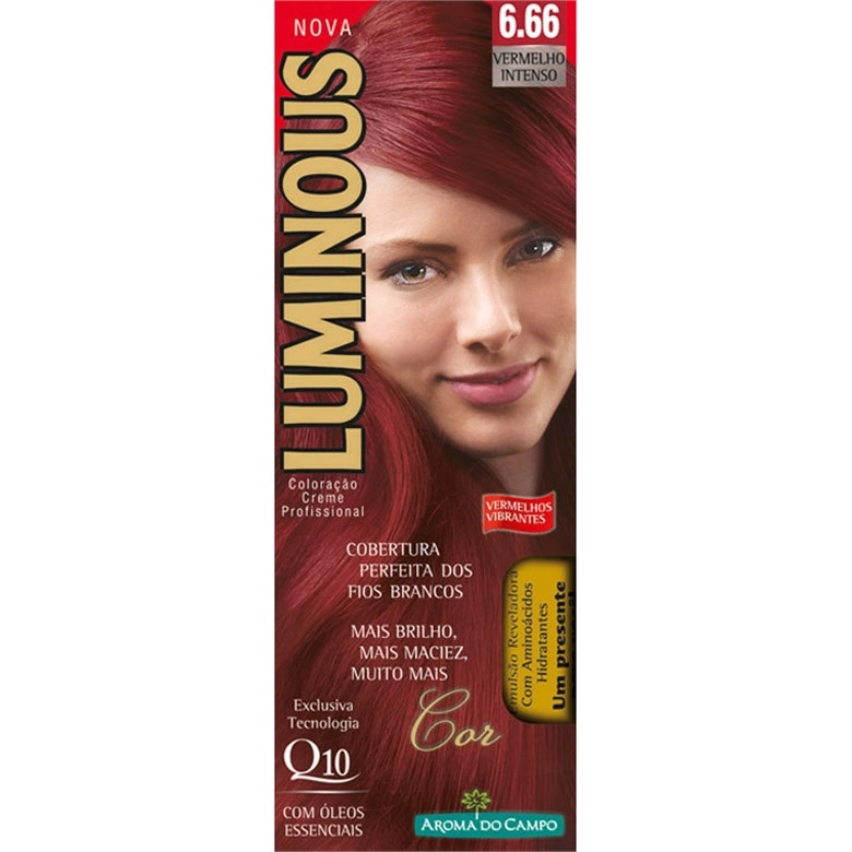 Tintura Permanente Luminous 6.66 Vermelho Intenso Unit