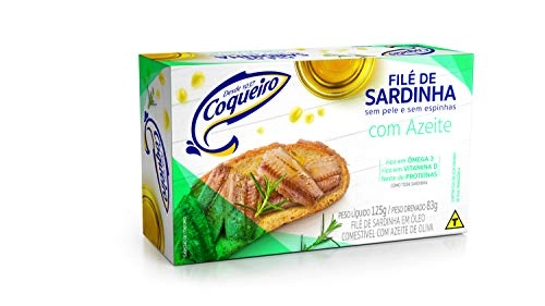 Filé De Sardinha Com Azeite Coqueiro Caixa 83g