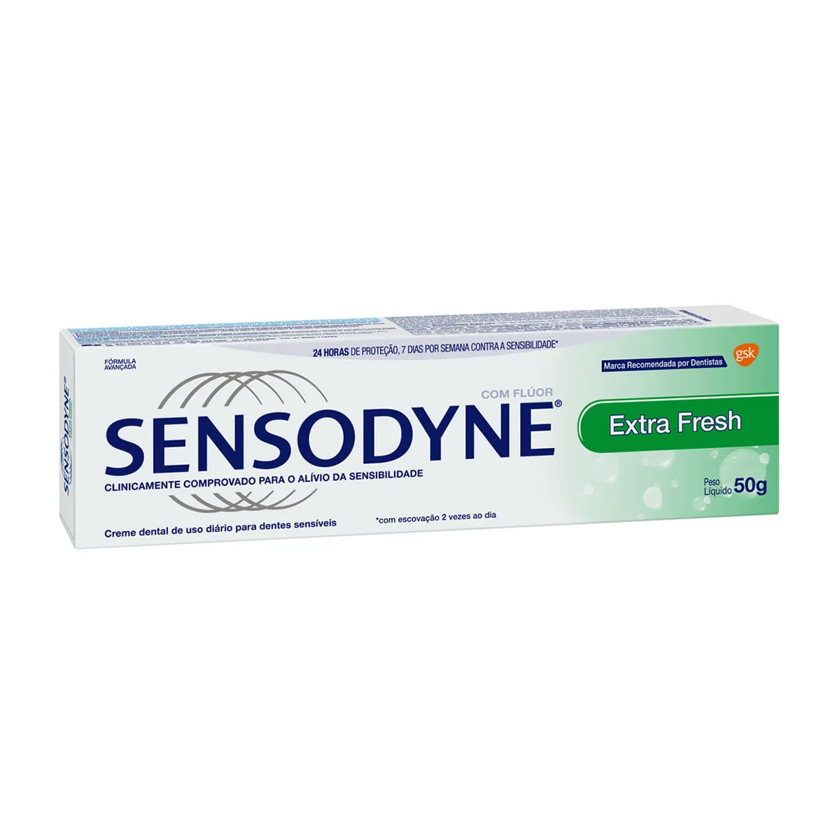 Creme Dental Extra Fresh Sensodyne Caixa 50g
