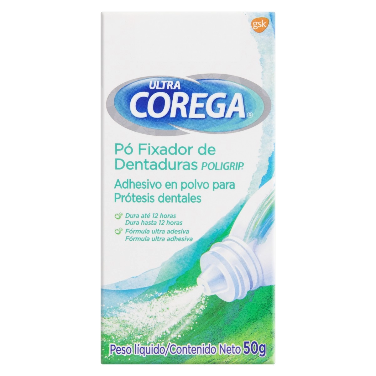 Fixador De Dentadura Pó Ultra Corega Caixa 50g