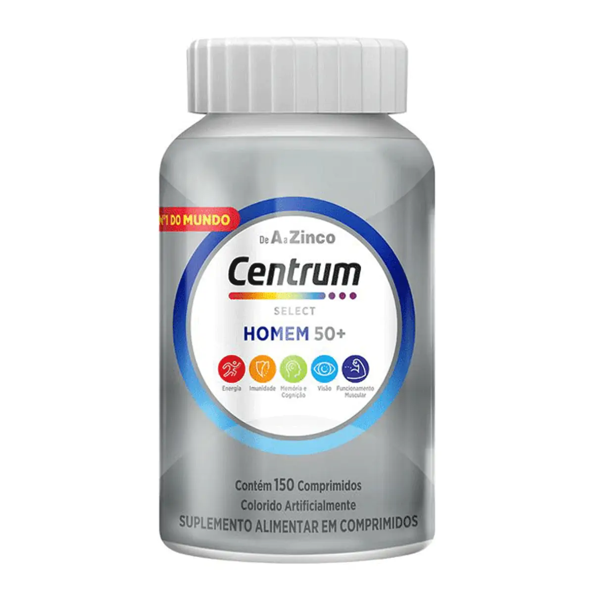 Suplemento Vitamínico Centrum Select Homem 50 + Vitaminas de A a Z 150 Comprimidos