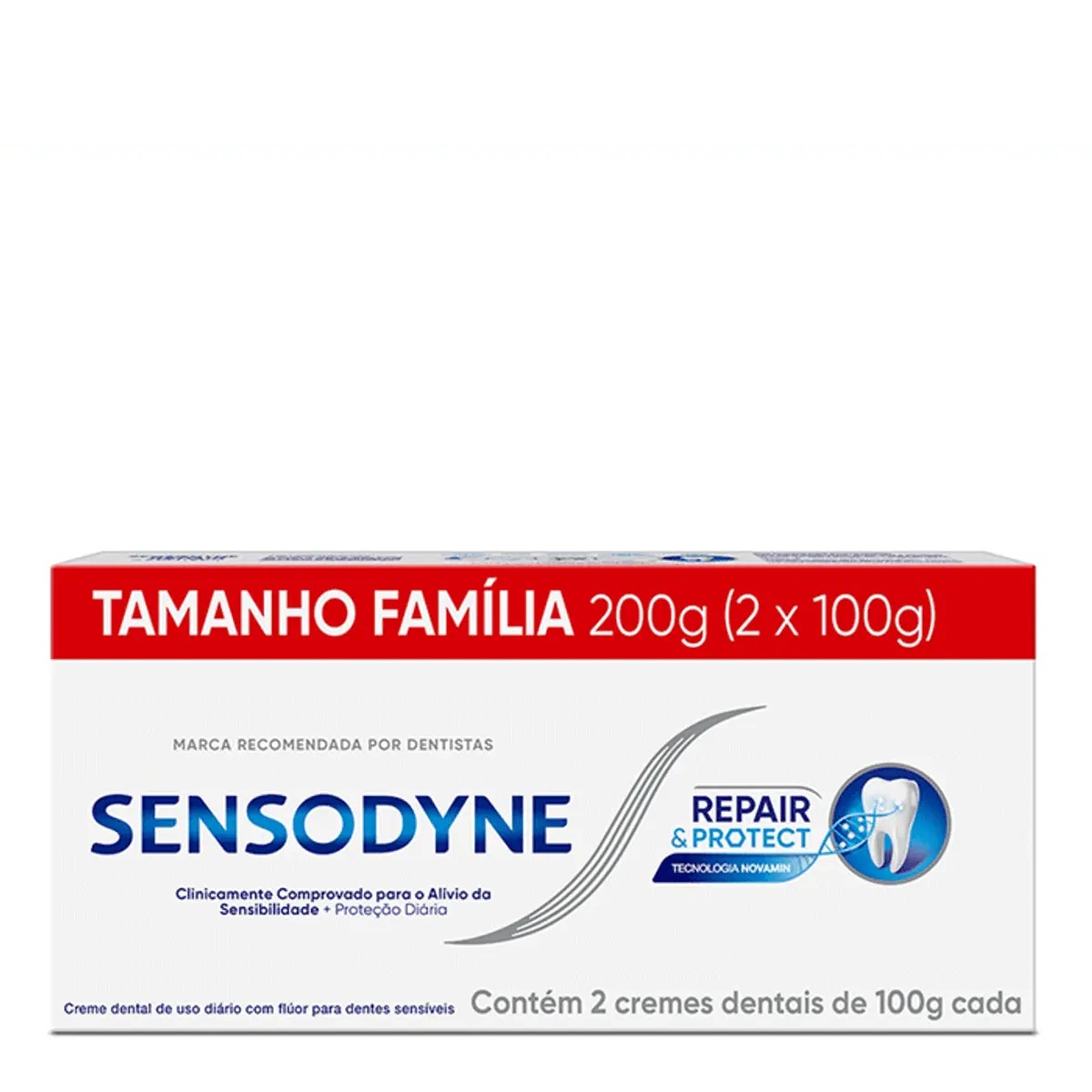 Kit Creme Dental Sensodyne Repair & Protect para Dentes Sensíveis 100g 2 Unidades