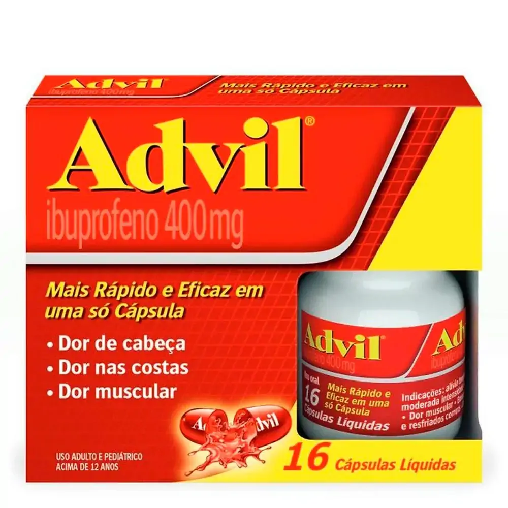 Advil Caixa 16 Cápsulas Líquidas