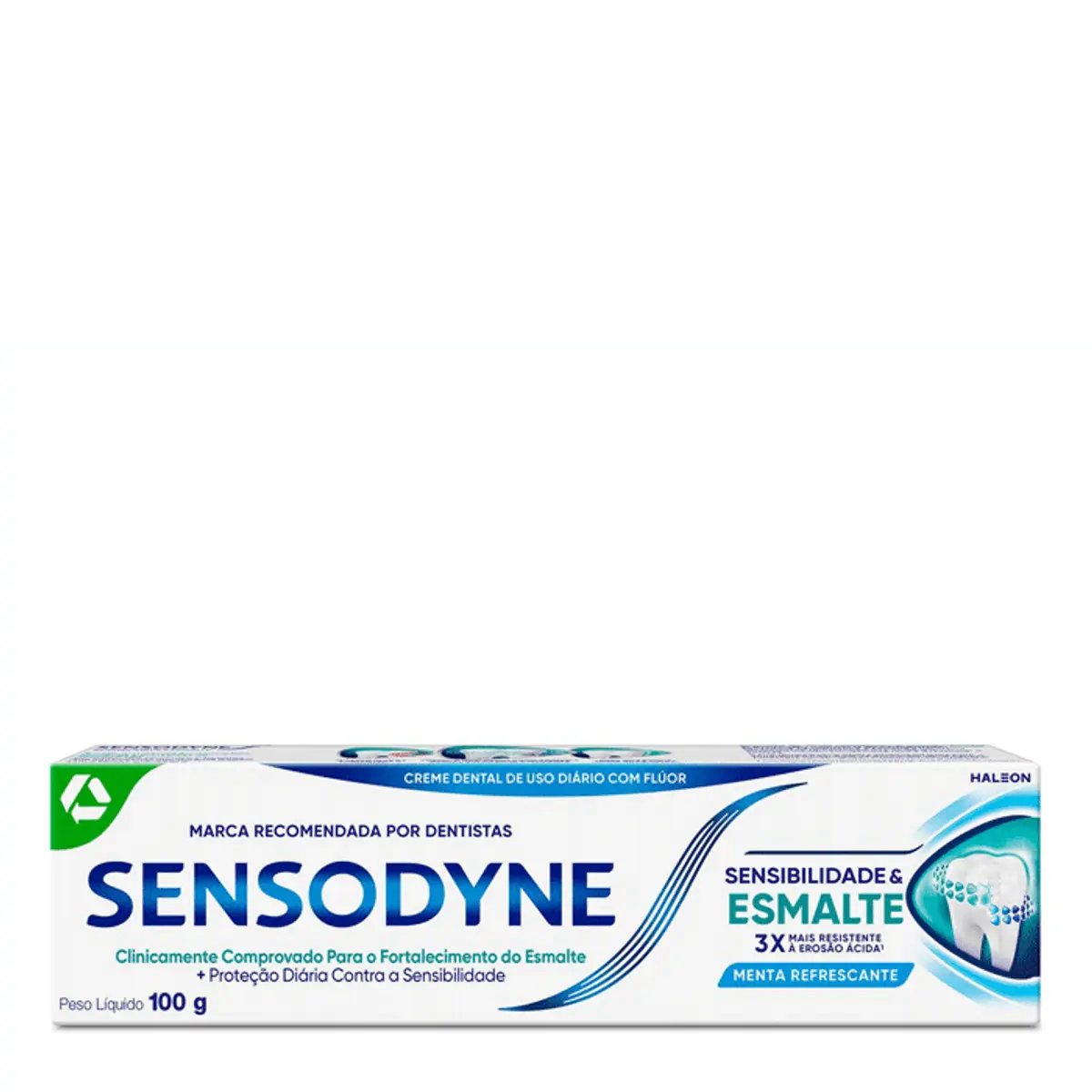 Creme Dental Menta Refrescante Sensodyne Sensibilidade Esmalte Caixa 100g