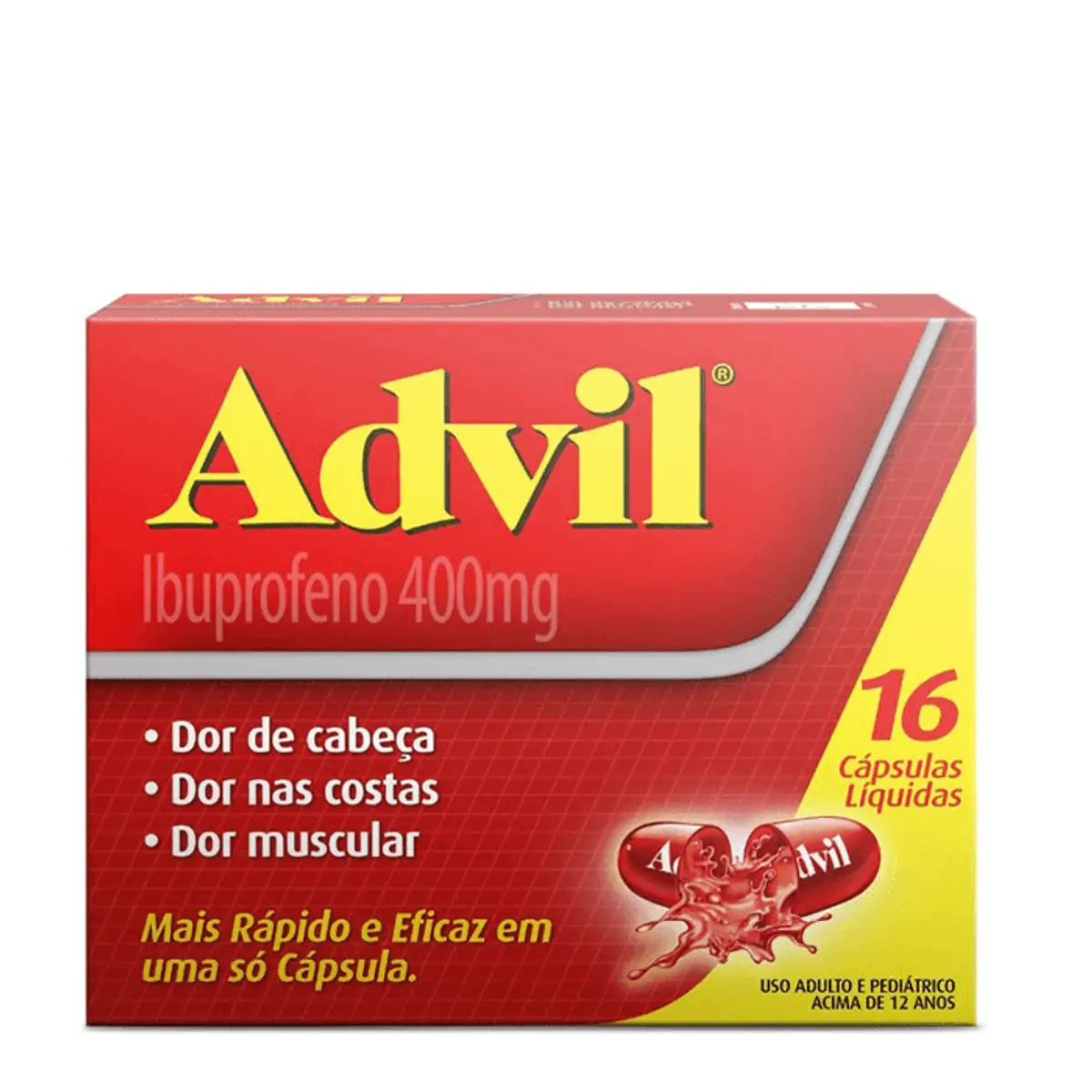 Advil 400 mg com 16 Cápsulas