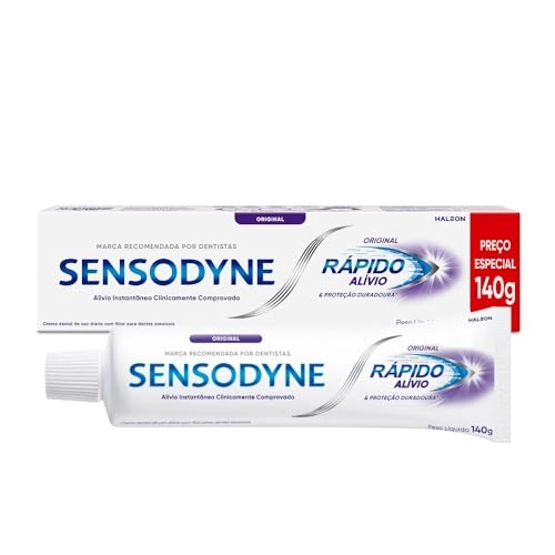 Creme Dental Original Sensodyne Rápido Alívio Proteção Duradoura Caixa 140g