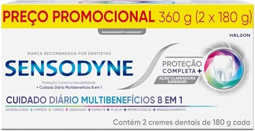 Pack Creme Dental Sensodyne Proteção Completa Caixa 360g 2 Unidades