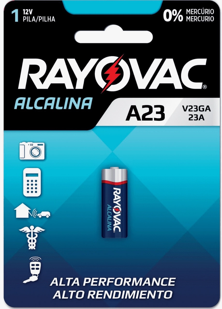 Pilha Alcalina A23 Rayovac 12v