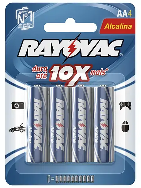 Pilha Ray O Vac Alcalina Peq C/ 4