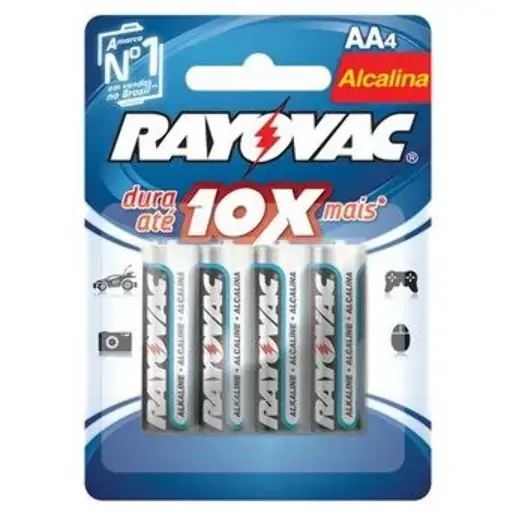 Pilha Alcalina Rayovac Aa