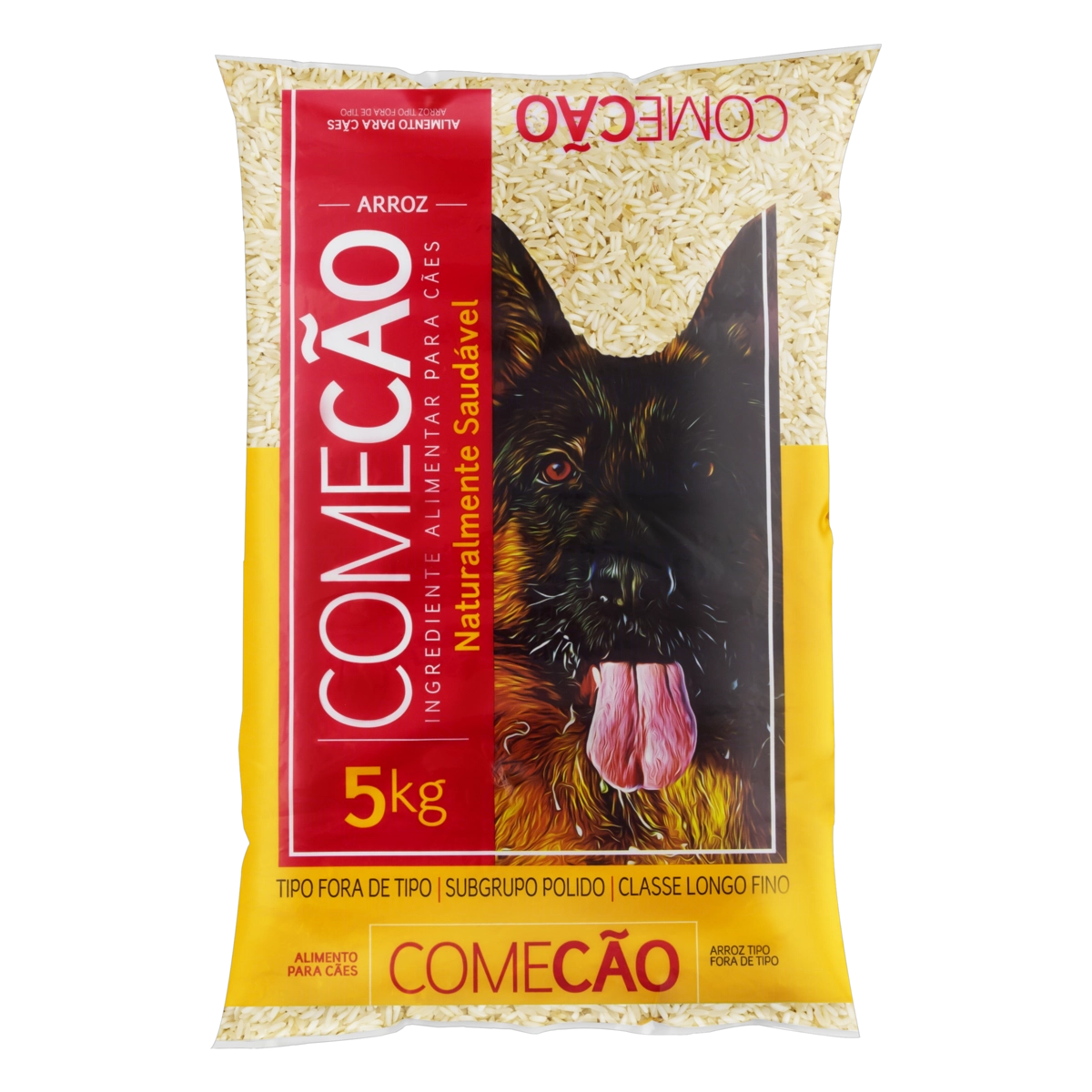 Arroz Para Cães Tipo Ft Comecão Pacote 5kg