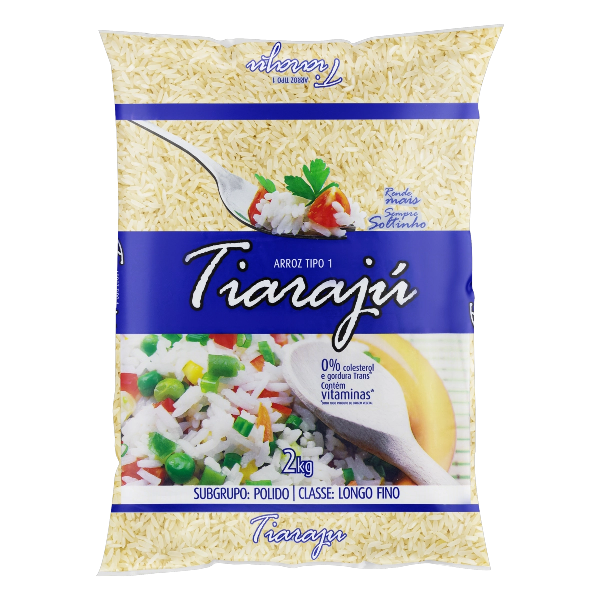 Arroz Polido Tipo 1 Tiarajú Pacote 2kg