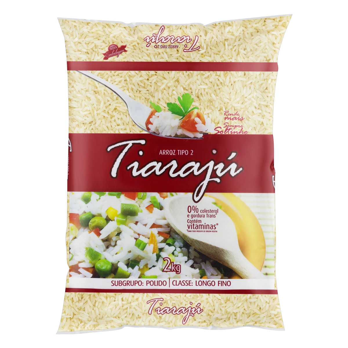 Arroz Polido Tipo 2 Tiarajú Pacote 2kg