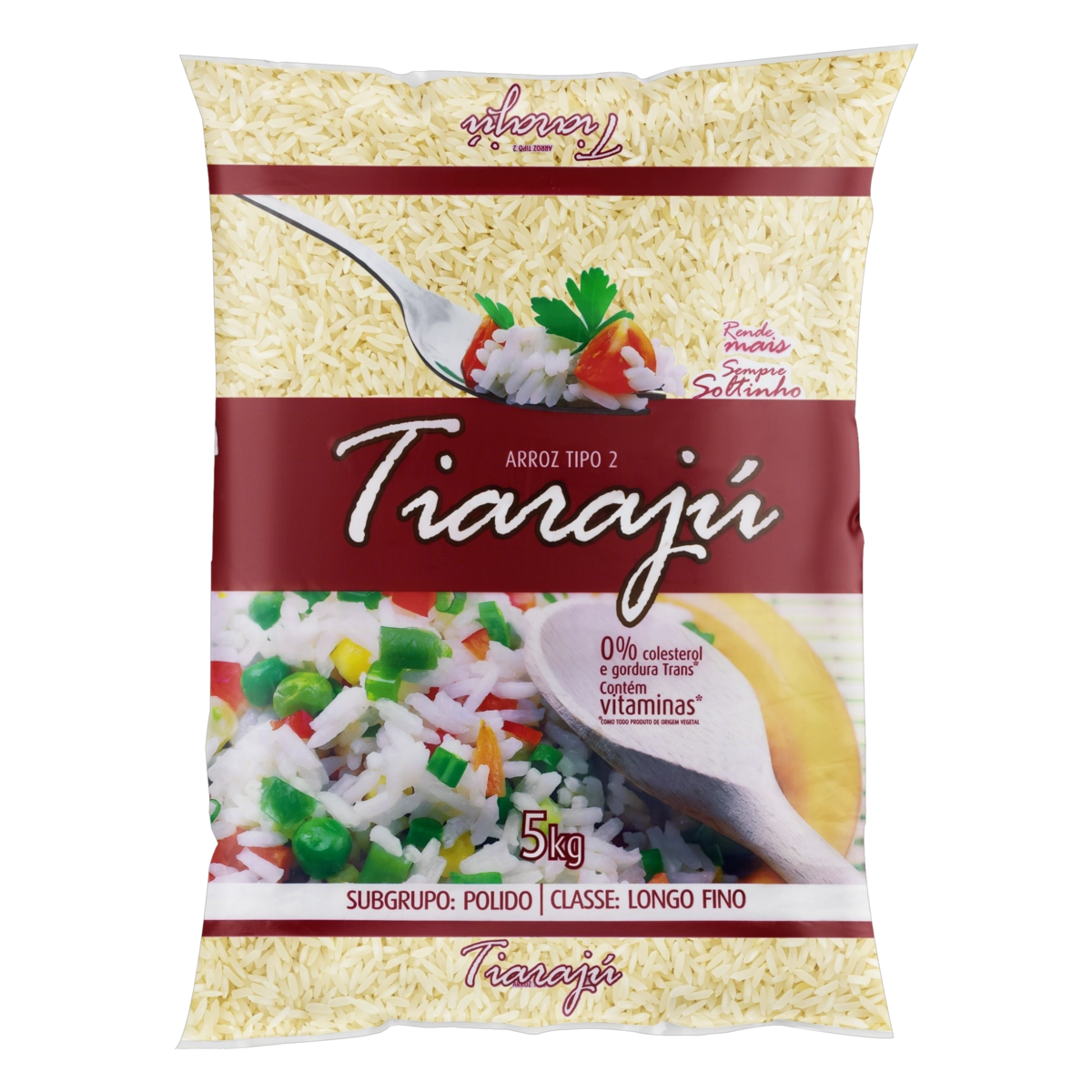 Arroz Polido Tipo 2 Tiarajú Pacote 5kg
