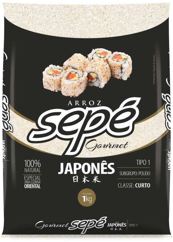 Arroz Japonês Tipo 1 Sepé Gourmet Pacote 1kg