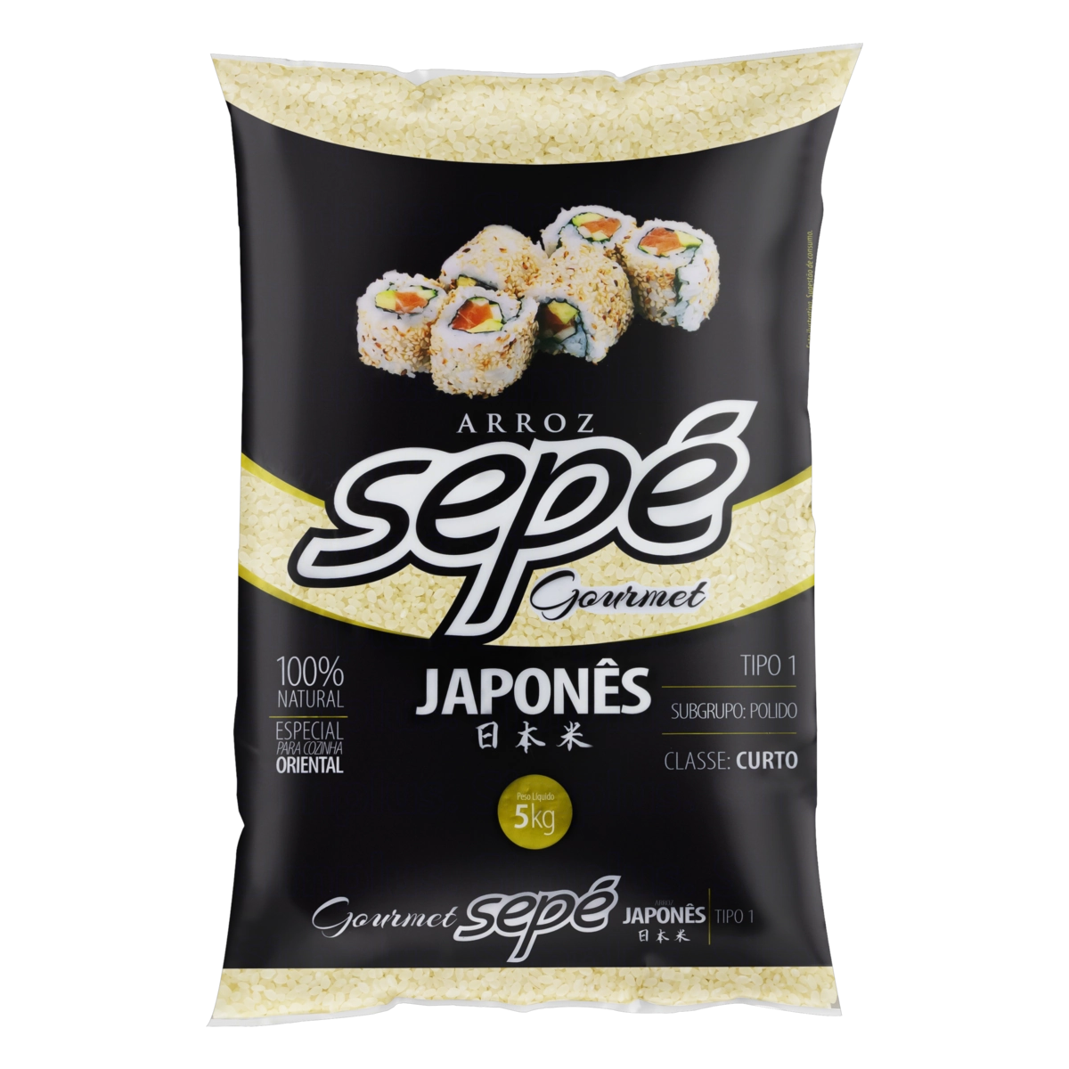 Arroz Japonês Tipo 1 Sepé Gourmet Pacote 5kg