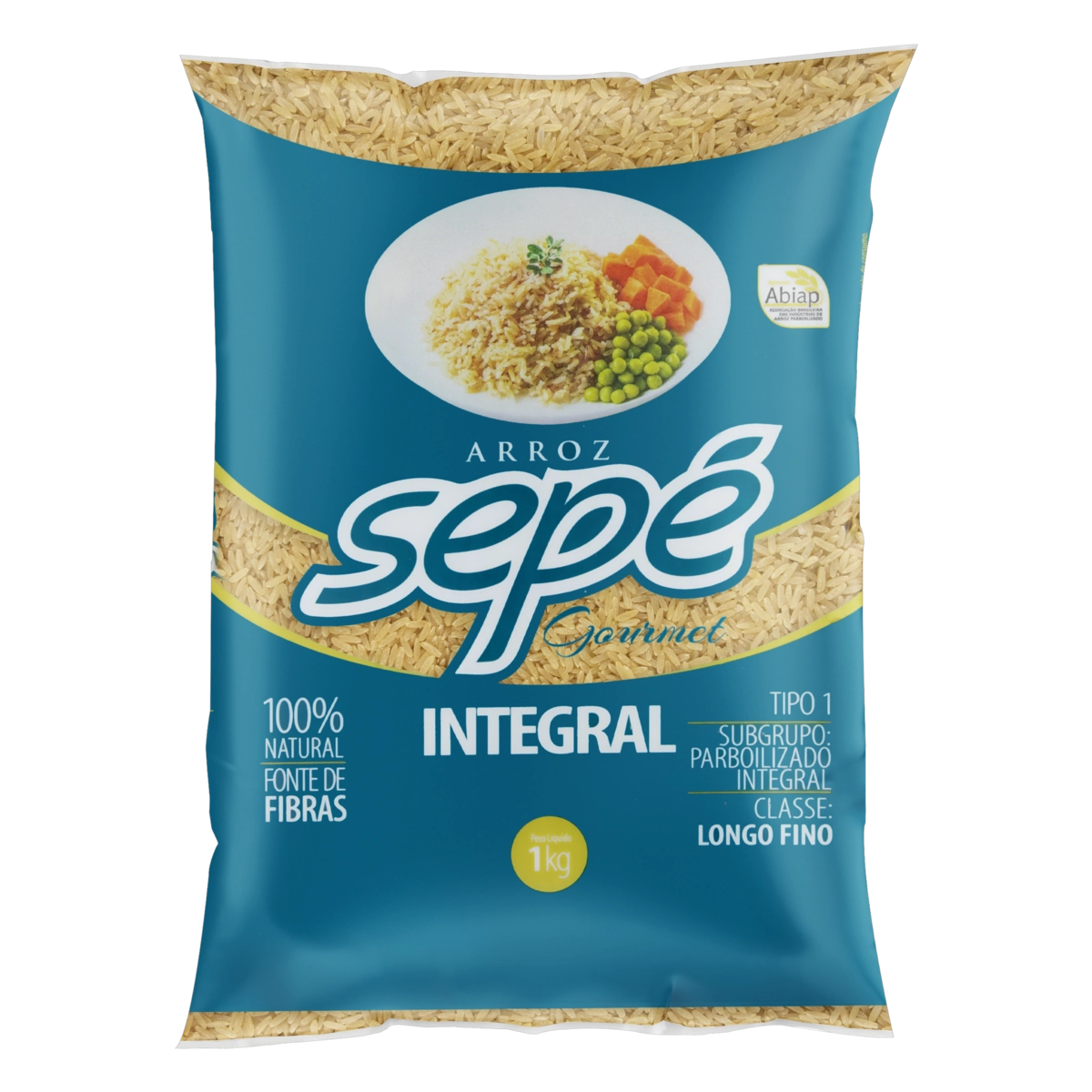 Arroz Parboilizado Tipo 1 Integral Sepé Gourmet Pacote 1kg