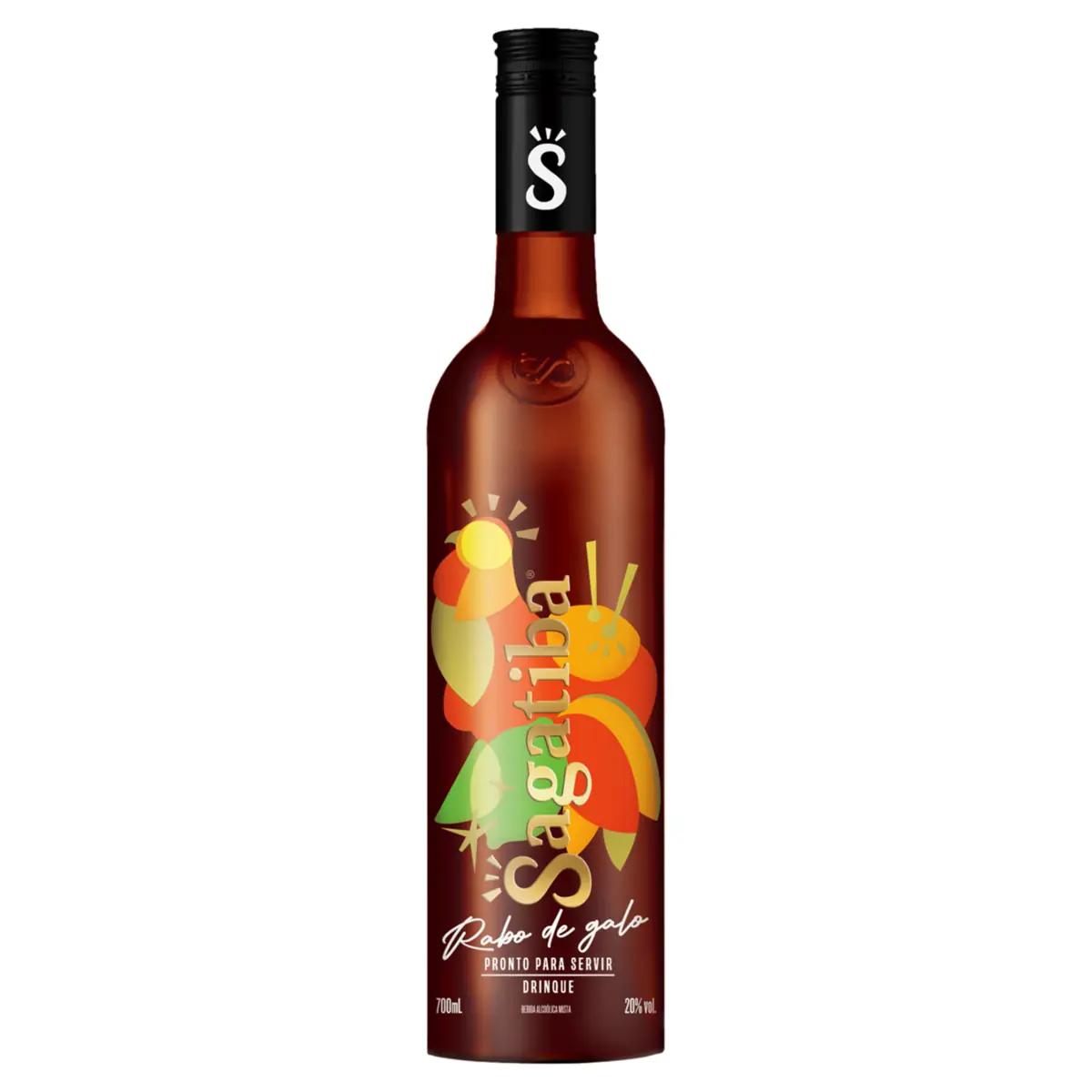 Bebida Mista Alcoólica Sagatiba Rabo De Galo Garrafa 700ml