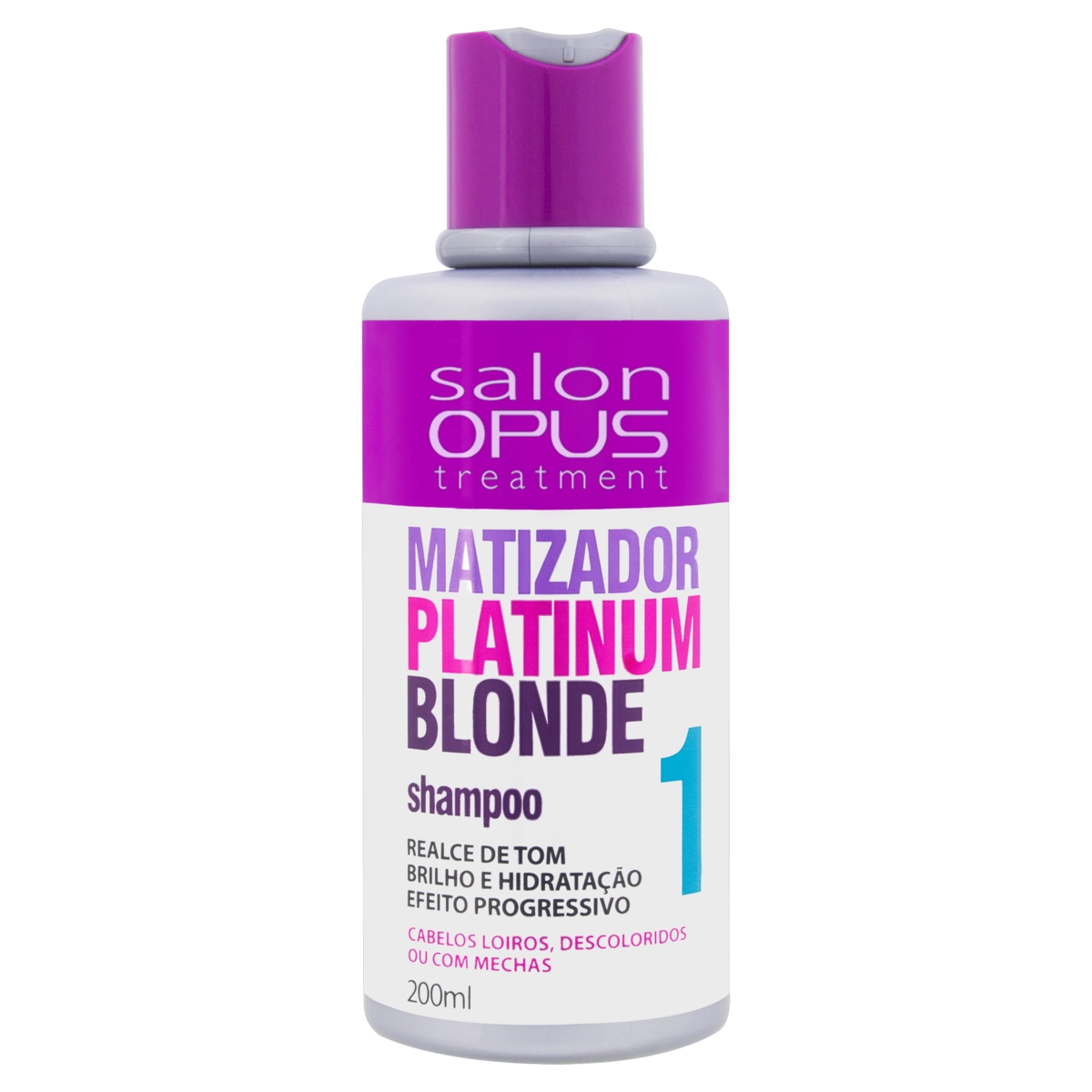 Shampoo Matizador Salon Opus Platinum Blonde 1 Frasco 200ml