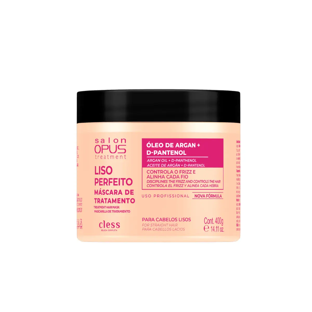 Máscara De Tratamento Salon Opus Liso Perfeito Pote 400g