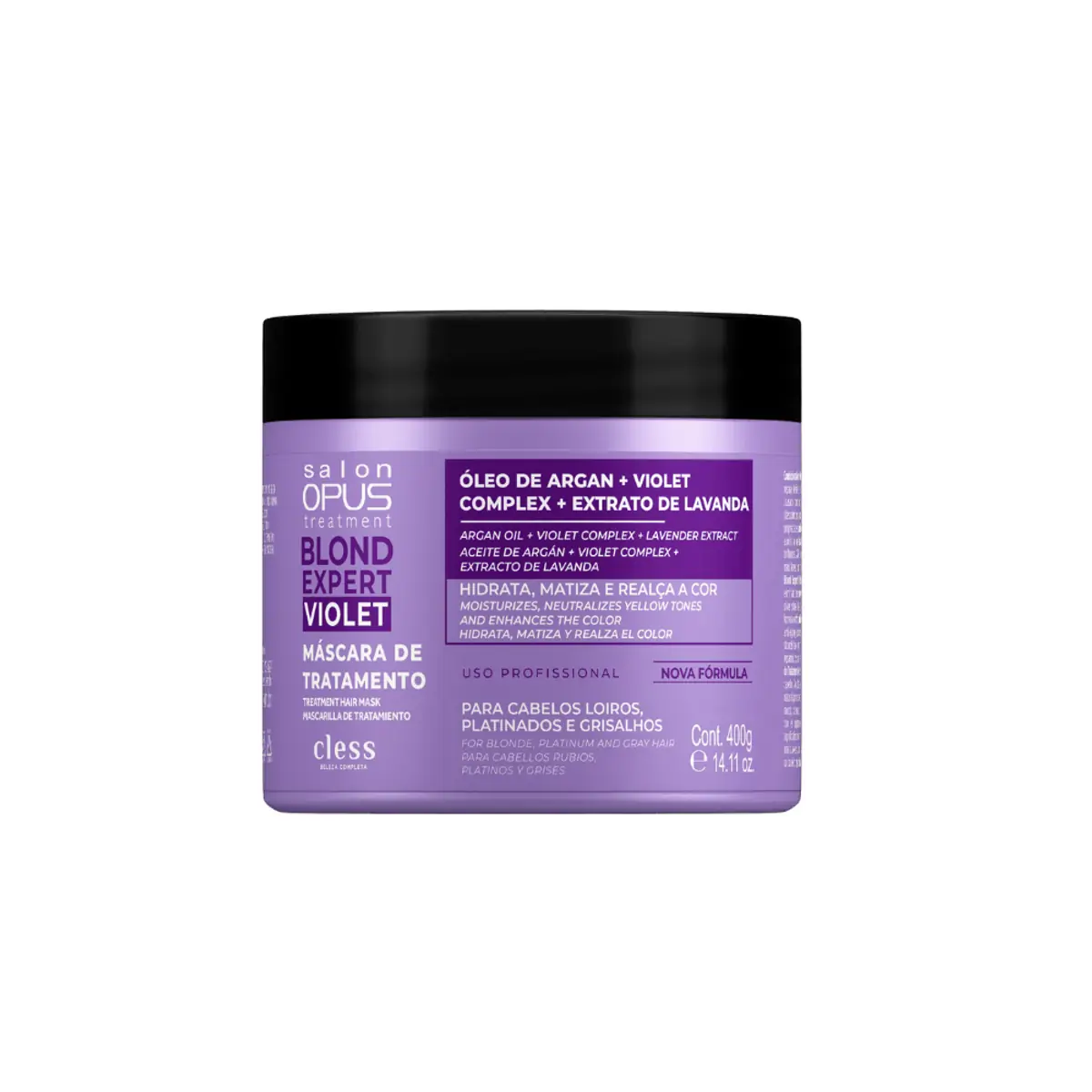 Máscara De Tratamento Salon Opus Blond Expert Violet Pote 400g