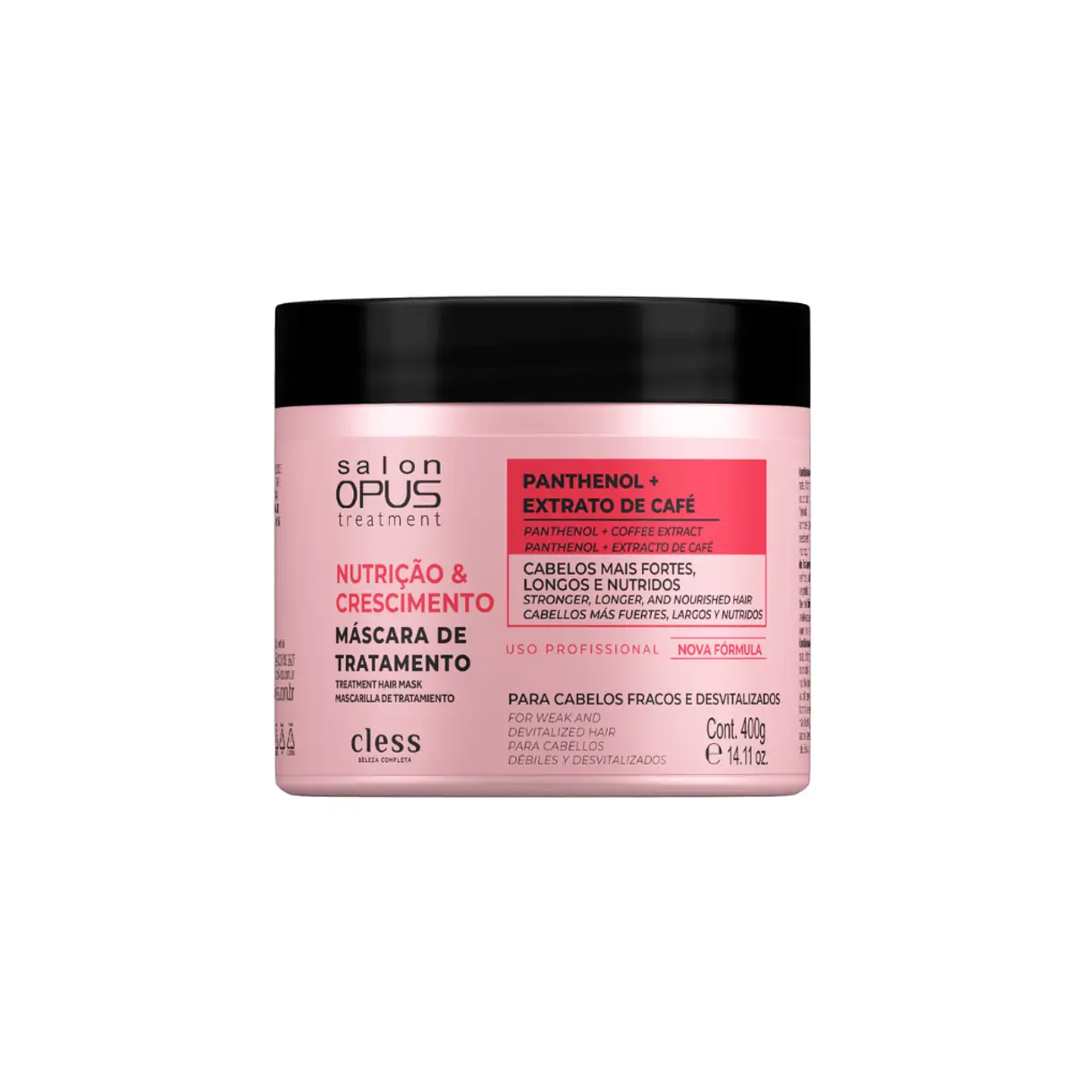 Máscara De Tratamento Salon Opus Nutrição Crescimento Pote 400g