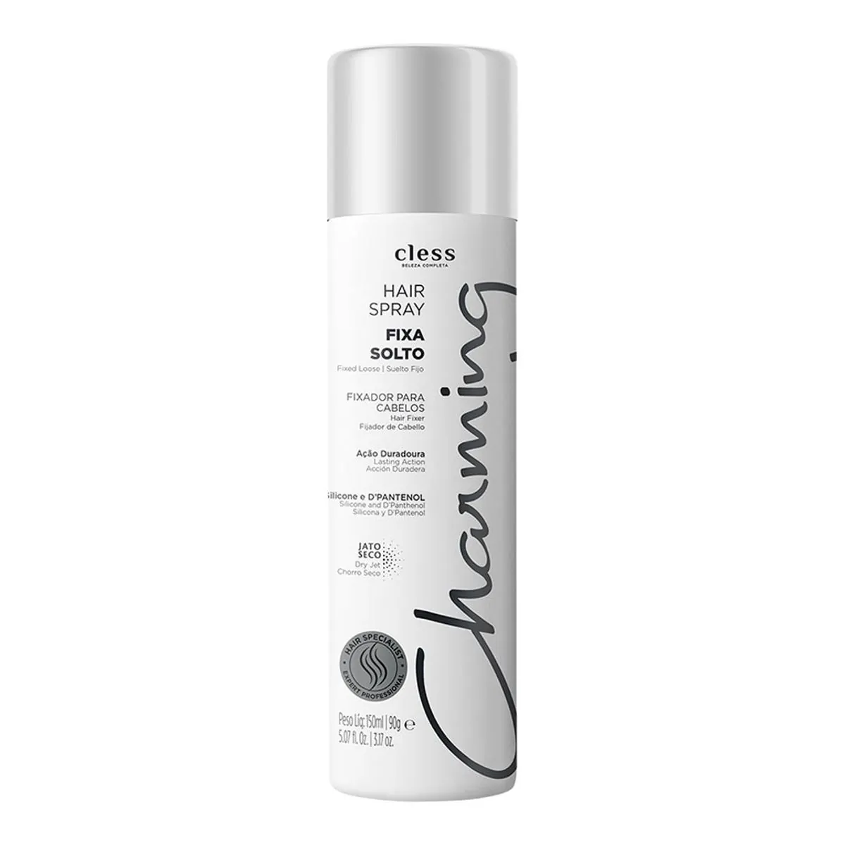Hair Spray Jato Seco Fixa Solto Charming Frasco 150ml