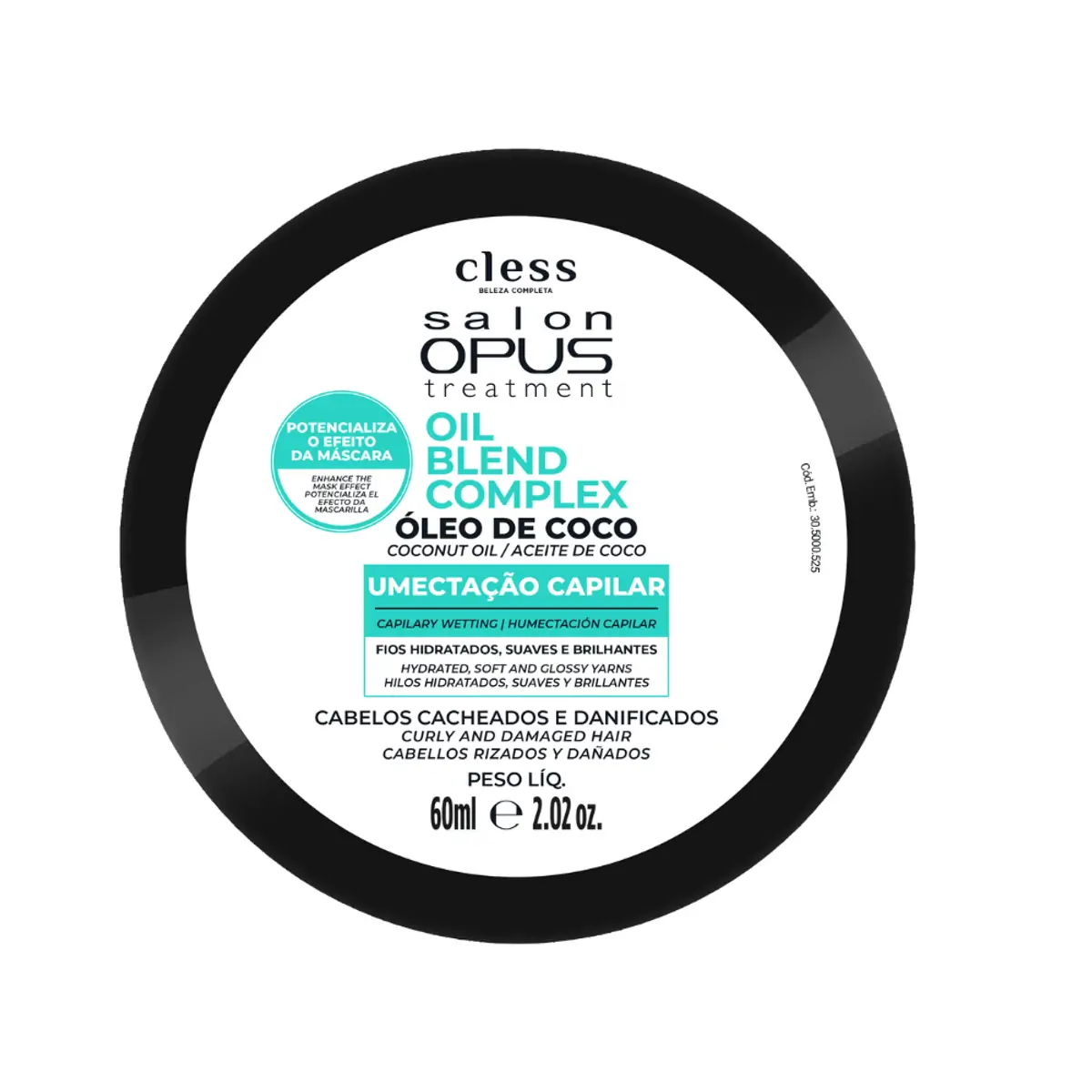 óleo De Coco Salon Opus Oil Blend Complex Pote 60g