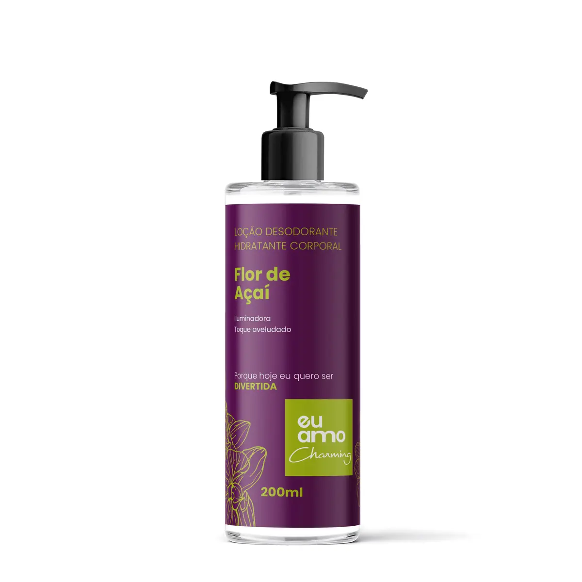 Eu Amo Charming Loção Desodorante Hidratante Flor de Açaí 200g