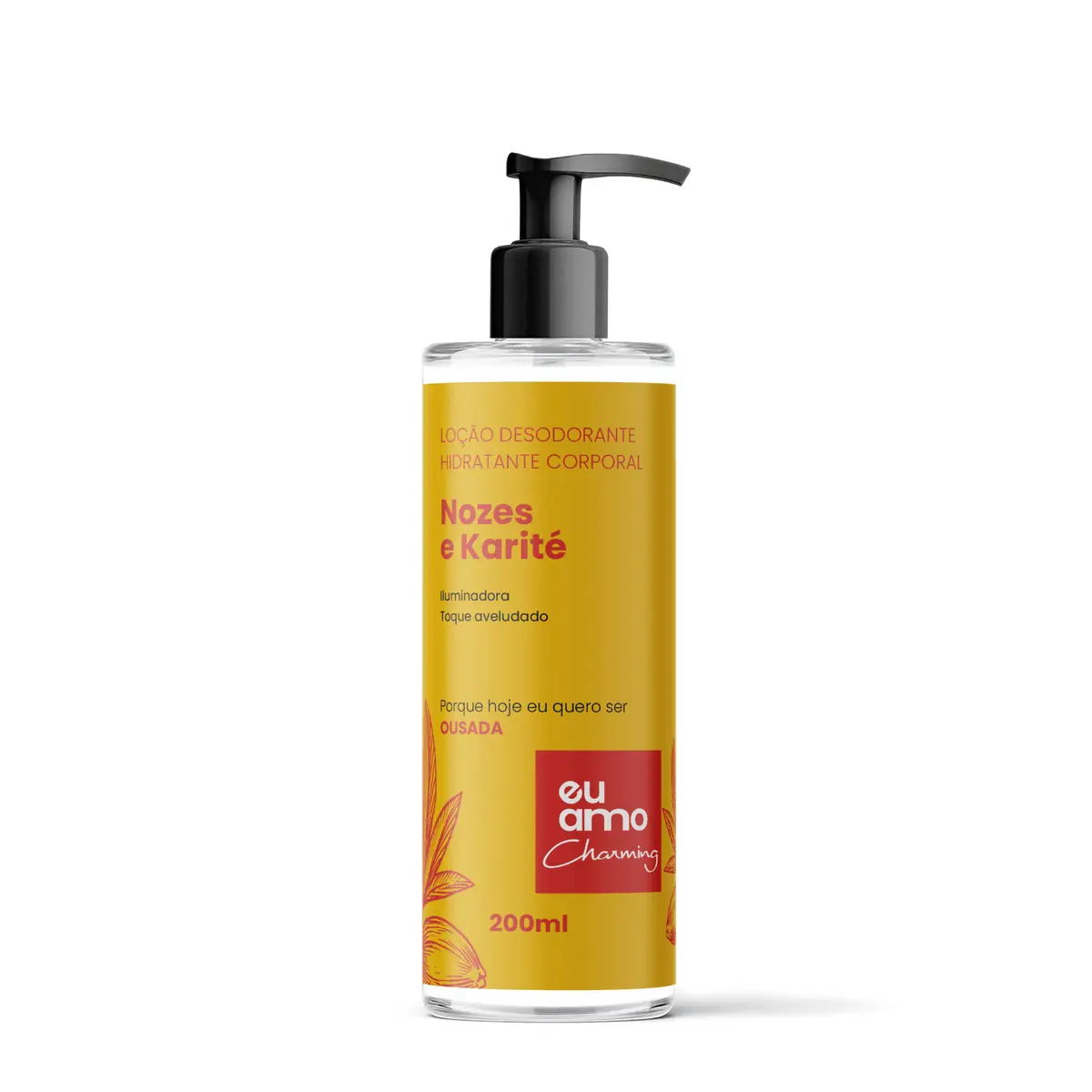 Eu Amo Charming Loção Desodorante Hidratante Nozes e Karite 200g