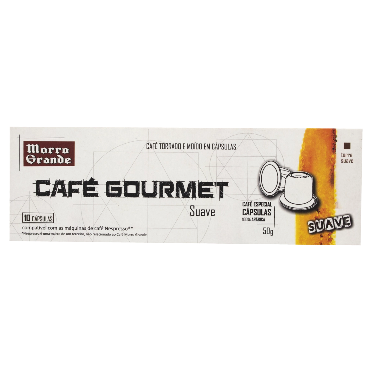 Café Em Cápsula Torrado E Moído Suave Morro Grande Gourmet Caixa 50g 10 Unidades