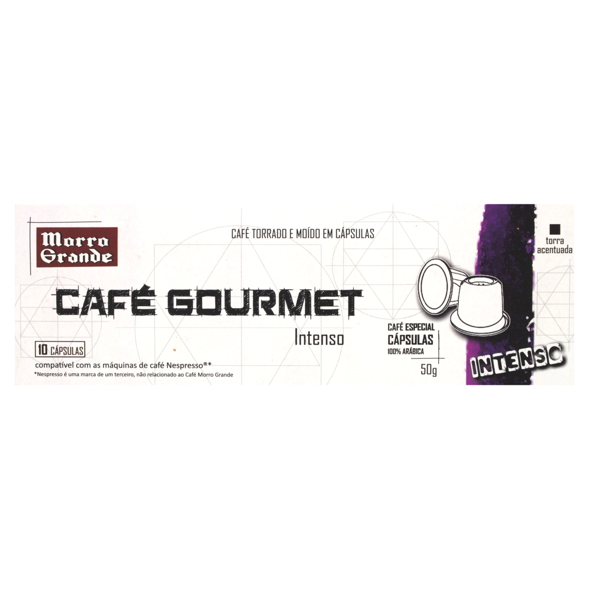 Café Em Cápsula Torrado E Moído Intenso Morro Grande Gourmet Caixa 50g 10 Unidades