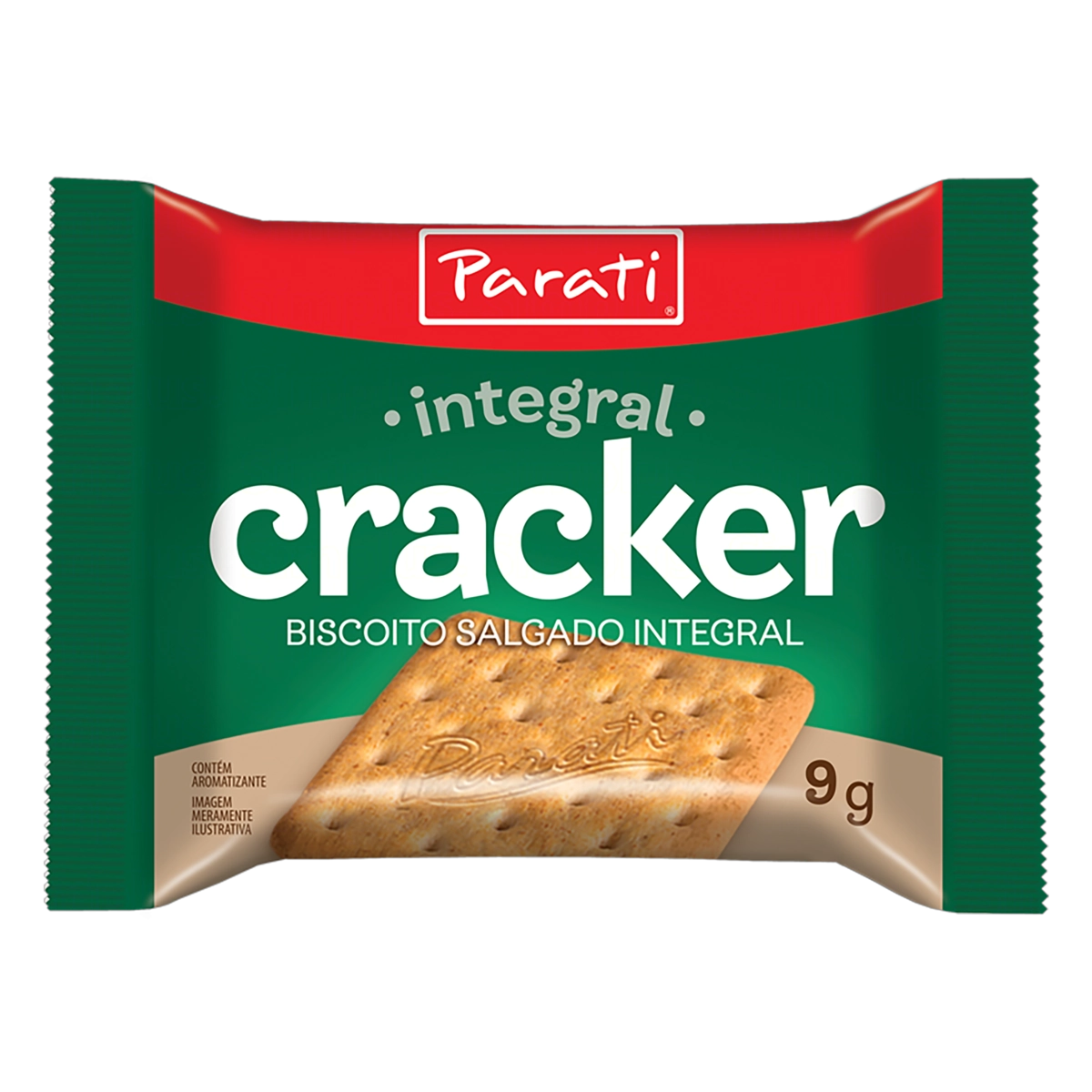 Biscoito Cracker Integral Parati Pacote 9g