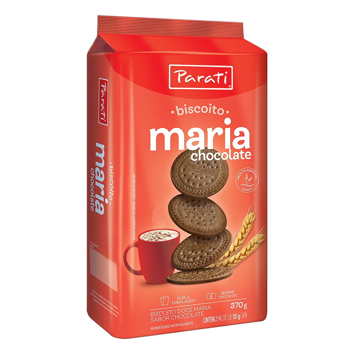 Biscoito Maria Chocolate Parati Pacote 370g