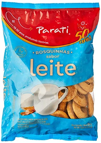 Biscoito Rosquinha Leite Parati Pacote 335g