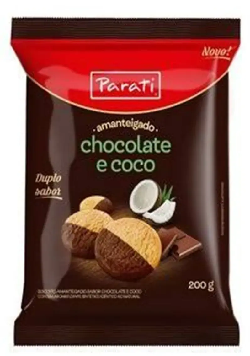 Bisc Amanteigado Chocolate E Coco 200 G