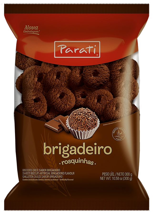 Biscoito Rosquinha Brigadeiro Parati Pacote 300g