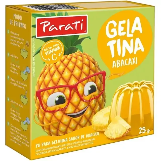 Gelatina Parati Abacaxi 25g